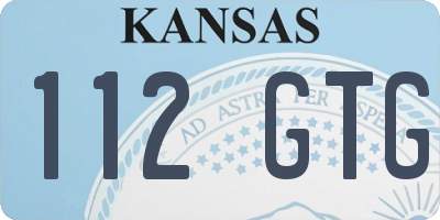 KS license plate 112GTG