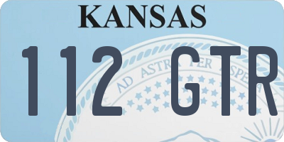 KS license plate 112GTR