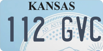 KS license plate 112GVC