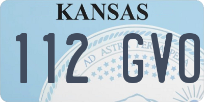 KS license plate 112GVO