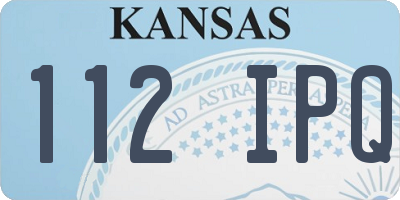 KS license plate 112IPQ