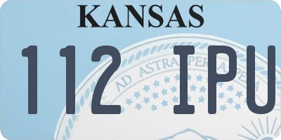 KS license plate 112IPU