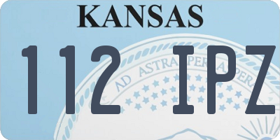KS license plate 112IPZ