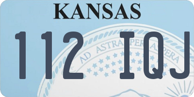 KS license plate 112IQJ