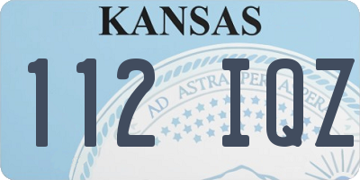 KS license plate 112IQZ