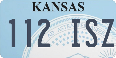 KS license plate 112ISZ