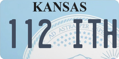 KS license plate 112ITH