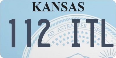 KS license plate 112ITL