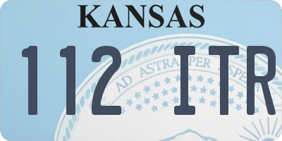 KS license plate 112ITR