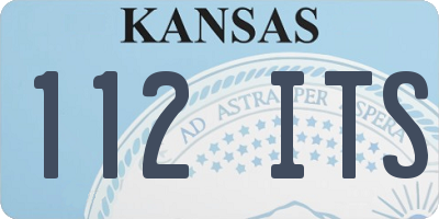 KS license plate 112ITS
