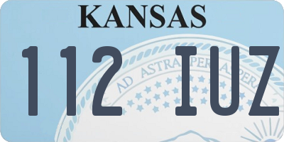 KS license plate 112IUZ