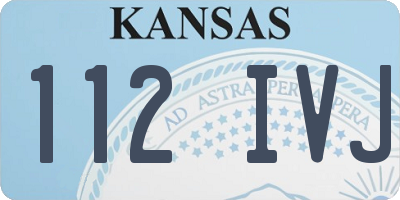KS license plate 112IVJ