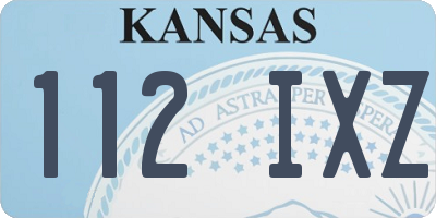 KS license plate 112IXZ