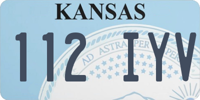 KS license plate 112IYV