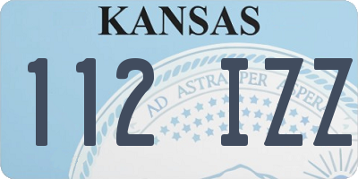 KS license plate 112IZZ