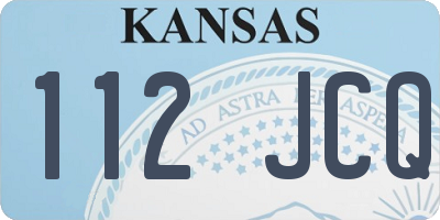 KS license plate 112JCQ