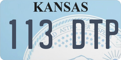 KS license plate 113DTP