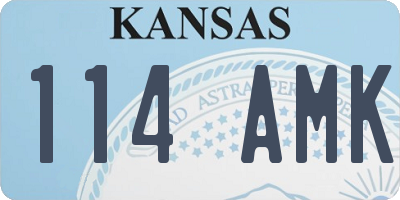 KS license plate 114AMK