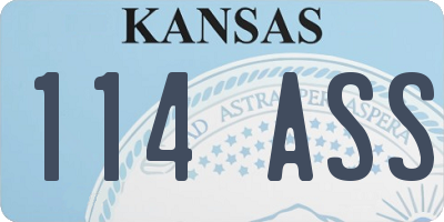 KS license plate 114ASS