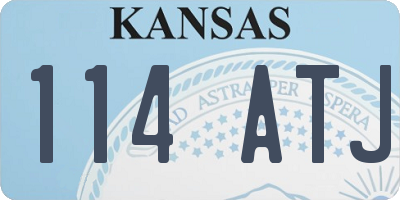KS license plate 114ATJ