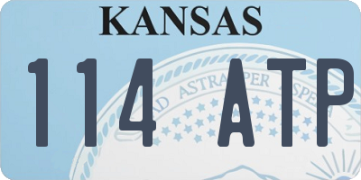 KS license plate 114ATP