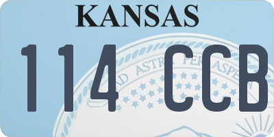 KS license plate 114CCB