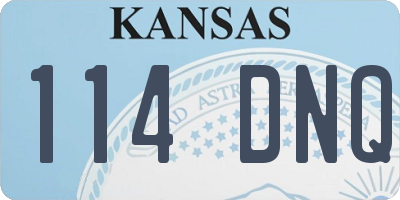 KS license plate 114DNQ