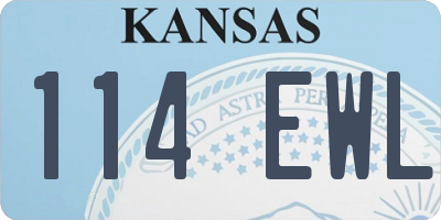 KS license plate 114EWL