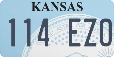 KS license plate 114EZO
