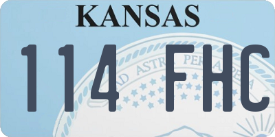 KS license plate 114FHC