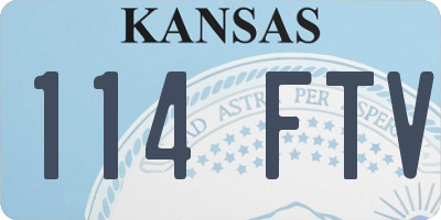 KS license plate 114FTV