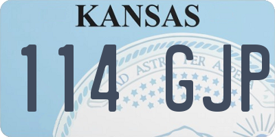 KS license plate 114GJP