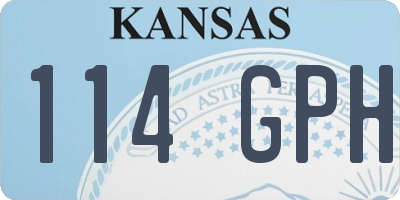 KS license plate 114GPH