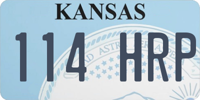 KS license plate 114HRP