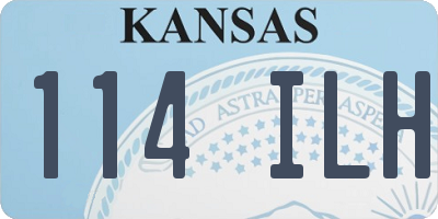 KS license plate 114ILH