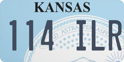 KS license plate 114ILR