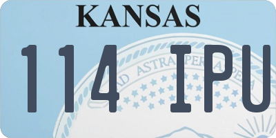 KS license plate 114IPU