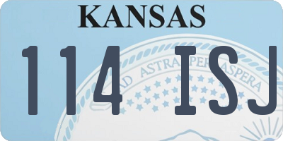 KS license plate 114ISJ