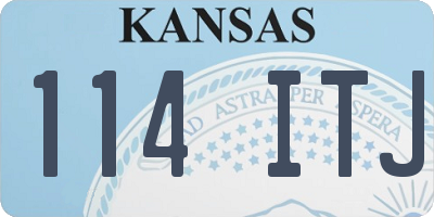 KS license plate 114ITJ