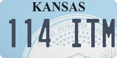 KS license plate 114ITM