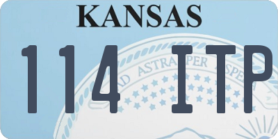 KS license plate 114ITP
