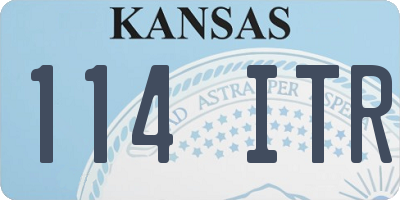 KS license plate 114ITR