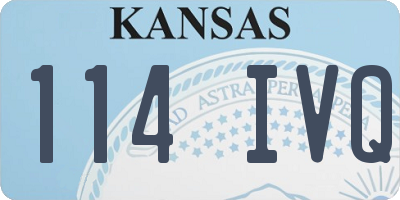 KS license plate 114IVQ