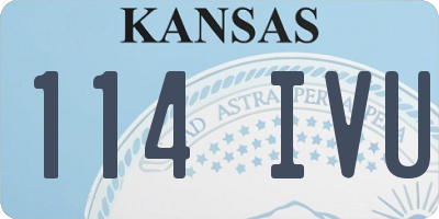 KS license plate 114IVU