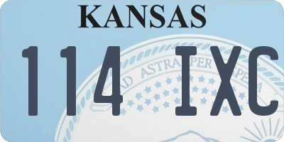 KS license plate 114IXC