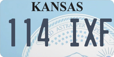 KS license plate 114IXF