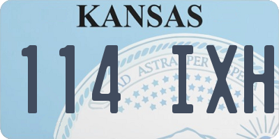 KS license plate 114IXH