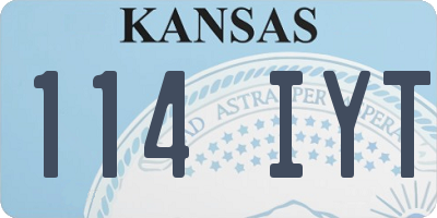 KS license plate 114IYT