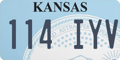 KS license plate 114IYV