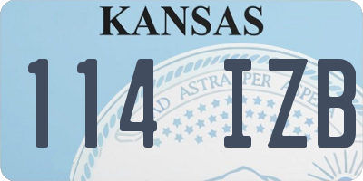 KS license plate 114IZB